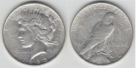 USA Dollar Peace Dollar 1923, sehr schön, Erhaltung siehe Scan!