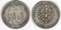 Preußen 2 Mark Kaiserreich, Preußen 2 Mark 1877 A, Wilhelm I., Erhaltung siehe Scan!