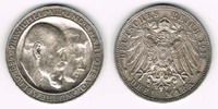 Württemberg 3 Mark Kaiserreich, Württemberg 1911, Wilhelm II., vorzüglich, Erhaltung siehe Scan!