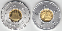 Frankreich 5 Euro France, gold coin "Abbey of Cluny", 5 Euro, Proof, like scan