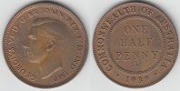 Australien Half Penny Australien, Kursmünze Half Penny, Georg VI., siehe Scan!