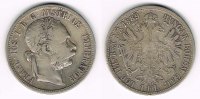 Österreich 1 Florin (Gulden) Franz Joseph I., Florin 1889, Erhaltung siehe Scan!
