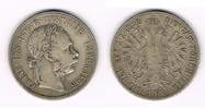Österreich 1 Florin (Gulden) Franz Joseph I., Florin 1882, Erhaltung siehe Scan!