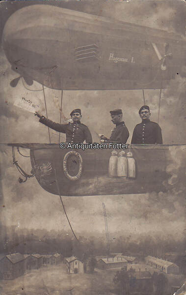 Deutsches Reich Hagenau Haguenau O J Fotokarte Zeppelin