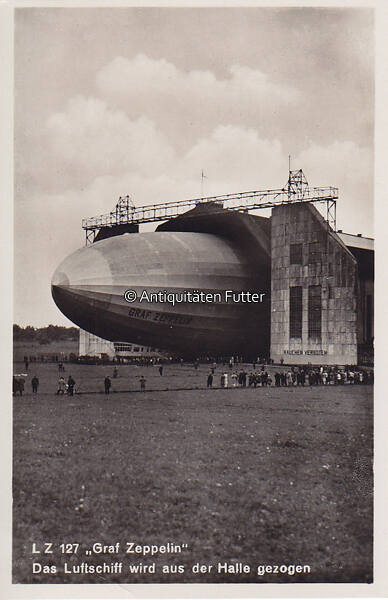 Deutsches Reich O J Ansichtskarte Postkarte L Z 127 Graf Zeppelin