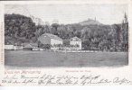 Eddigehausen/Bovenden/Burg Plesse Ansichtskarte/Postkarte/Gruss von Mariaspring./Mariaspring mit Plesse.