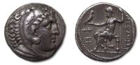 Ancient Greece - Macedonia Tetradrachm AR Alexander the Great, Amphipolis mint