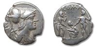 ROMAN REPUBLIC Denarius Ti. Veturius, Rome