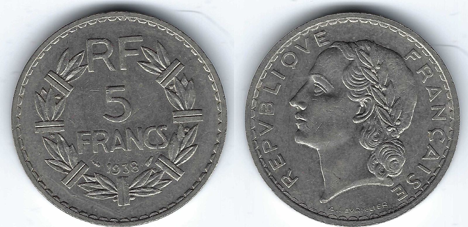 France Frankreich Francs Lavrillier En Nickel Ss Ma Shops