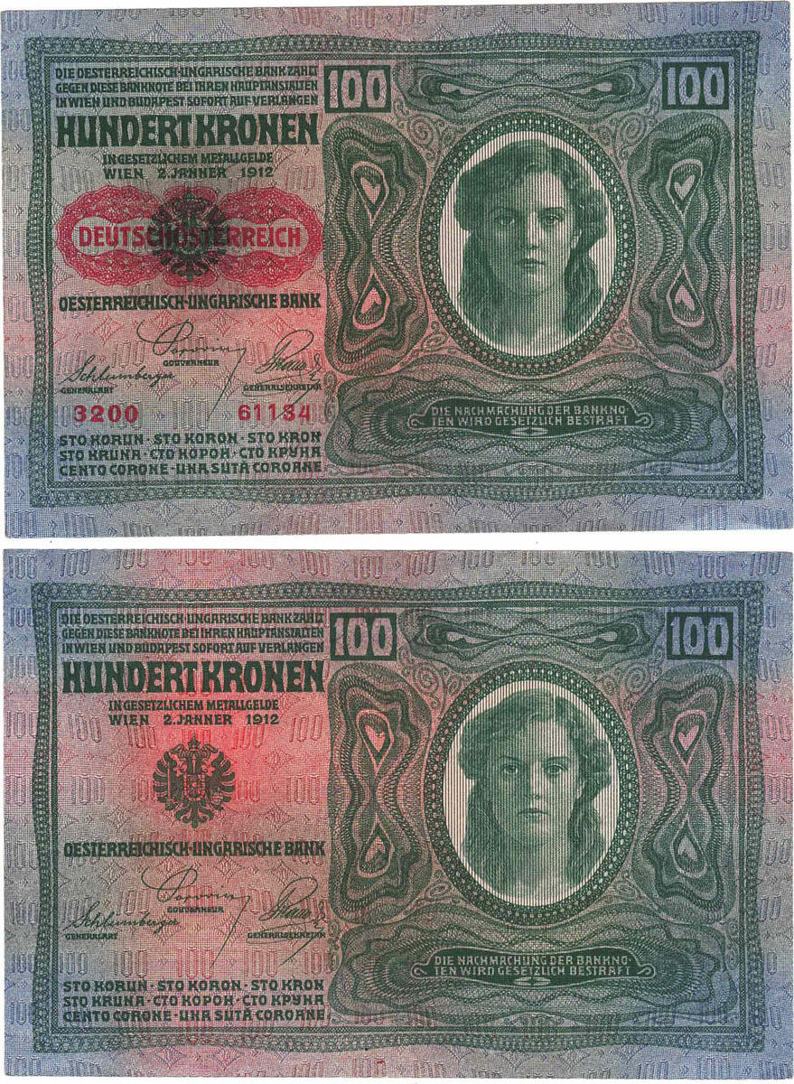 Österreich Ungarn 100 Kronen 1912 Österreich Ungarische Bank unc