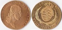 Deutschland, 10 Thaler Gold,wunderschöne Patina, Königreich Sachsen,Friedrich August I.,1806-1827,