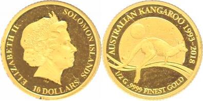 Salomonen Solomon Islands Dollars Gold Unabh Ngig Seit