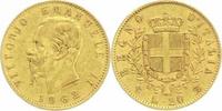 Italien-Königreich 20 Lire Gold Vittorio Emanuele II. 1861-1878.