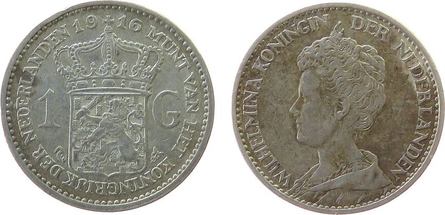 Niederlande Gulden Ag Wilhelmina I Ss Ma Shops