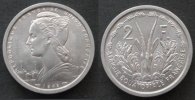 Französisch Äqu.Afrika 2 Francs Al .