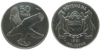 Botswana 50 Thebe Ni-St Fischadler
