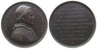 Vatikan Medaille Bronze Pius IX (1846-78), Brustbild nach rechts / Mehrzeiler, o. Signatur, ca. 5