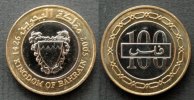 Bahrain 100 Fils Bi-Met Königreich Bahrein