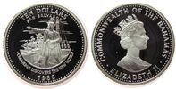 Bahamas 10 Dollar Ag Kolumbus, kleiner Fleck