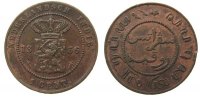 Niederl. Indien 1 Cent Ku kleine Randstöße