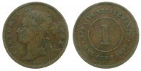 Straits Settlements 1 Cent Br Victoria (1837-1901)