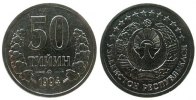 Usbekistan 50 Tiyin KN Schön 6