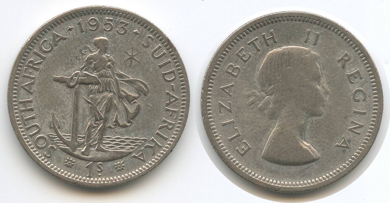 Südafrika 1 Shilling 1953 G9518 Elizabeth II South Africa Schön MA