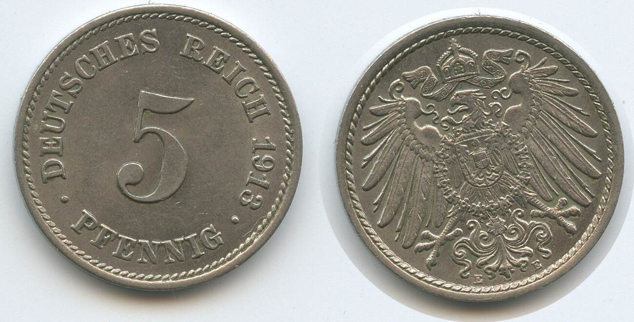 Deutsches Reich Kaiserreich Pfennig E Muldenh Tten G