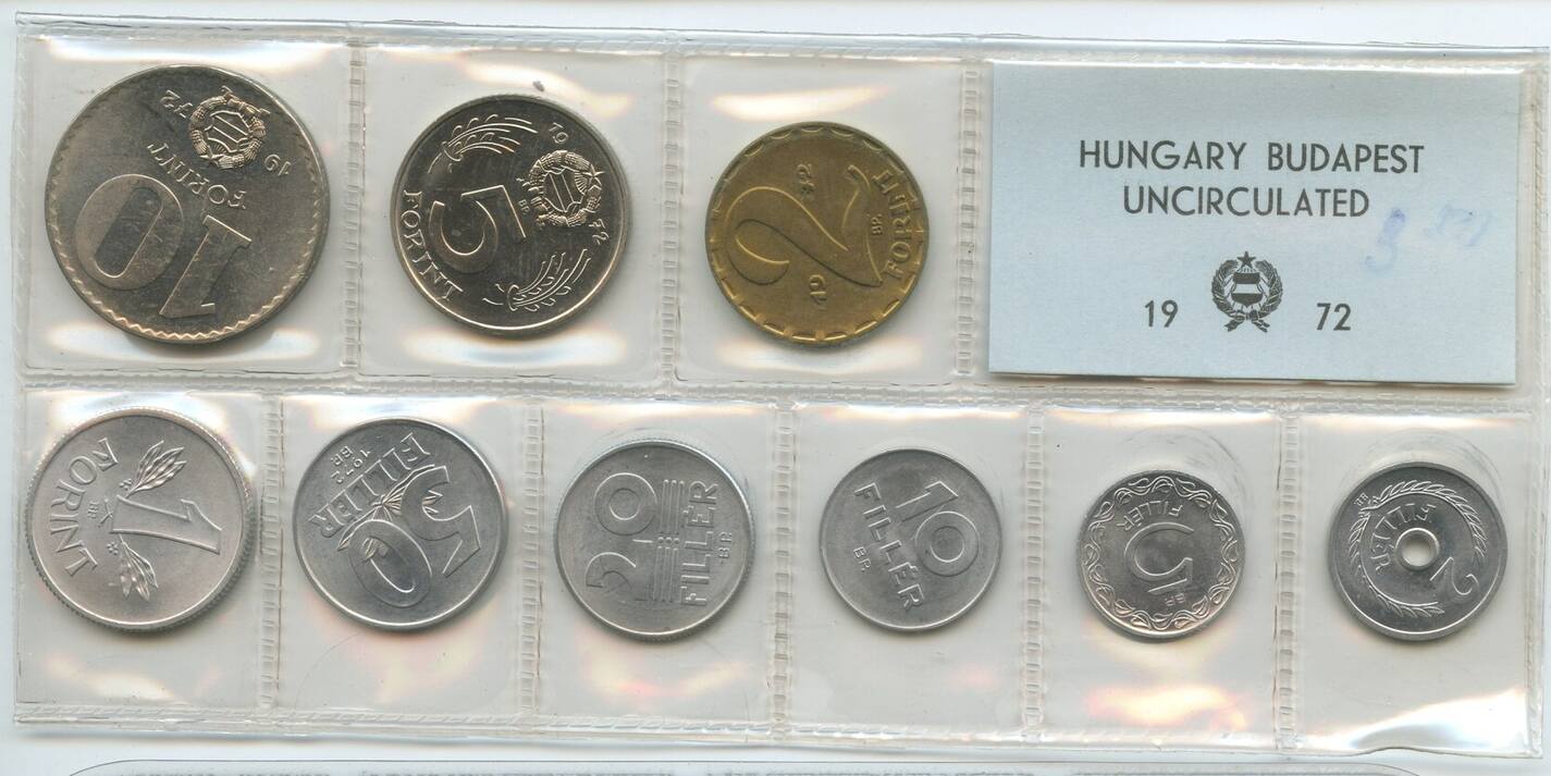 Ungarn Original Kursm Nzensatz Gn Kms Coins Mint Set