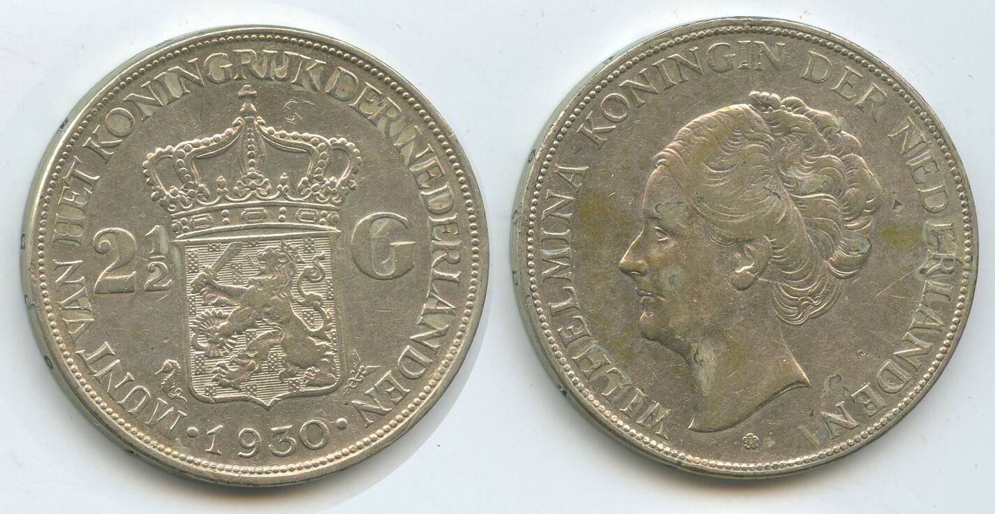 Niederlande Gulden Silber M Wilhelmina