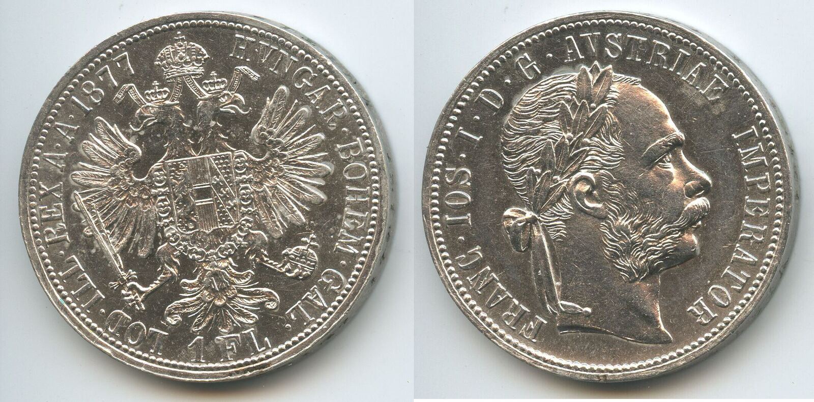 Sterreich Kaiserreich Florin Fl Gulden Silber Wien G