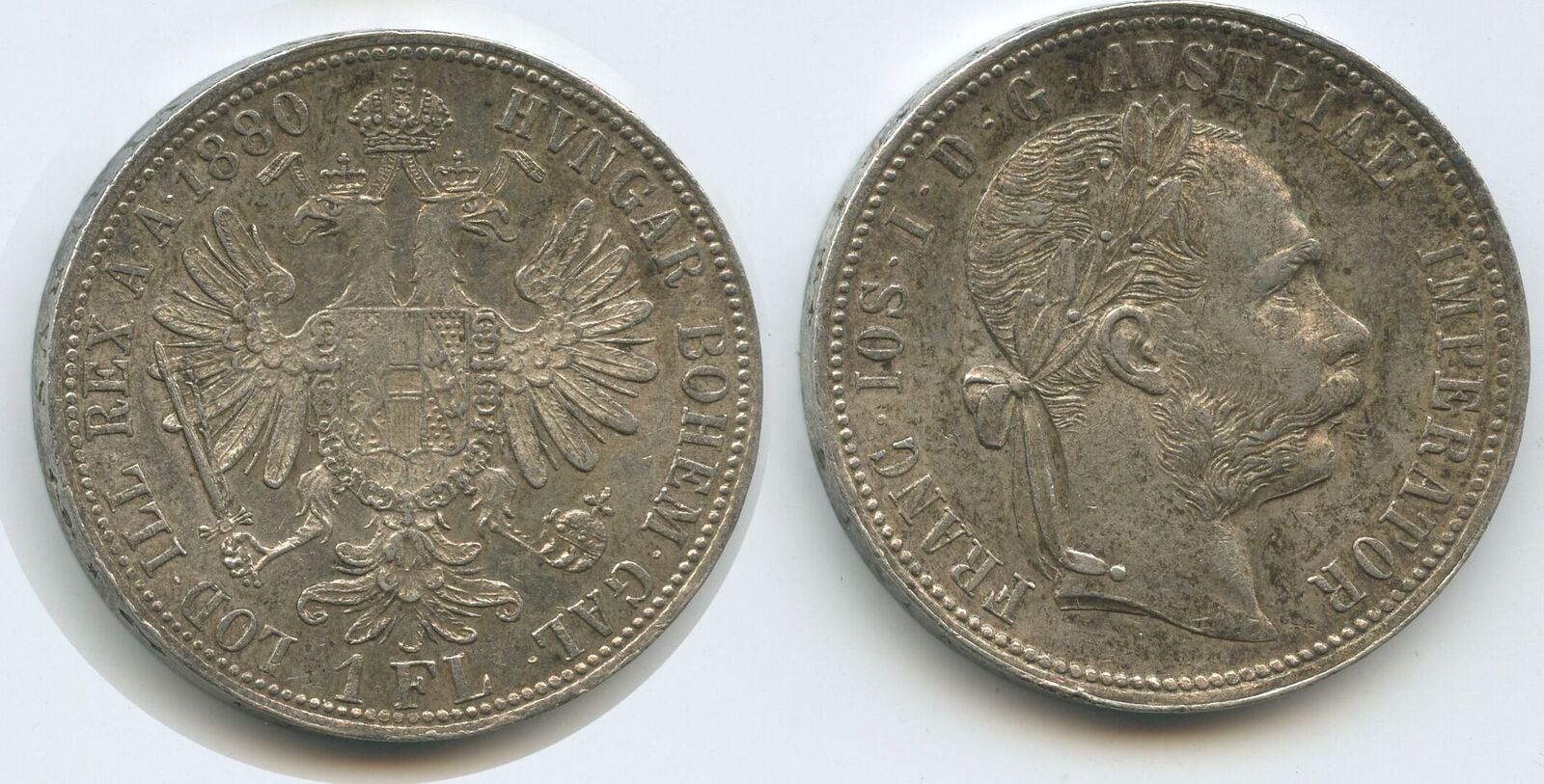 Sterreich Kaiserreich Florin Fl Gulden Silber Wien G