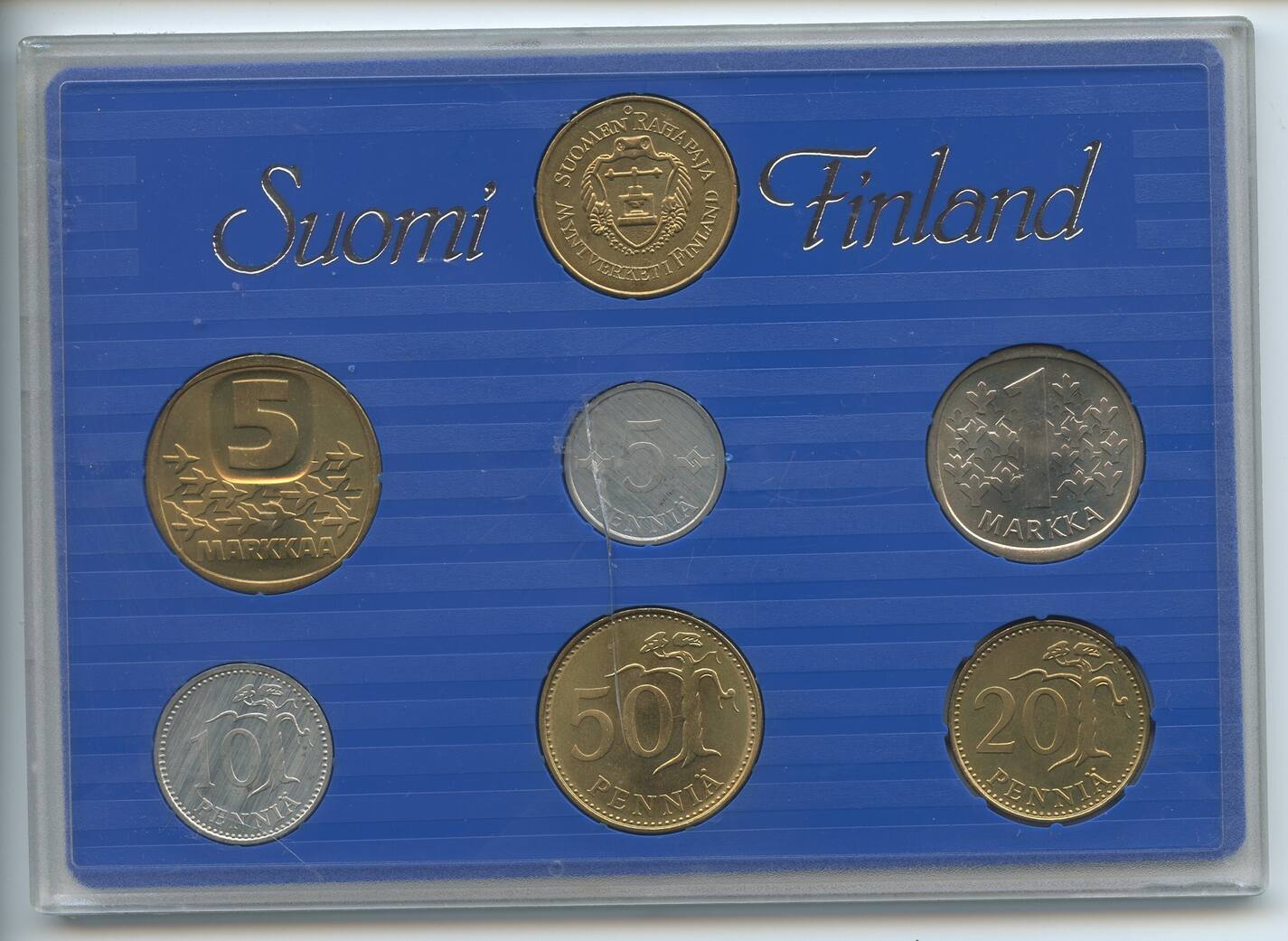 Finnland Offizieller Kursmünzensatz 1989 GN946b Official Coins Mint