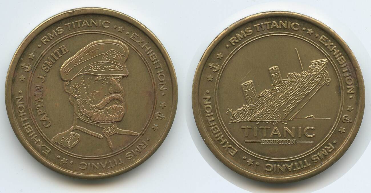 Unbekannt Medaille Souvenir Token Nd M 7785 Titanic RMS Titanic