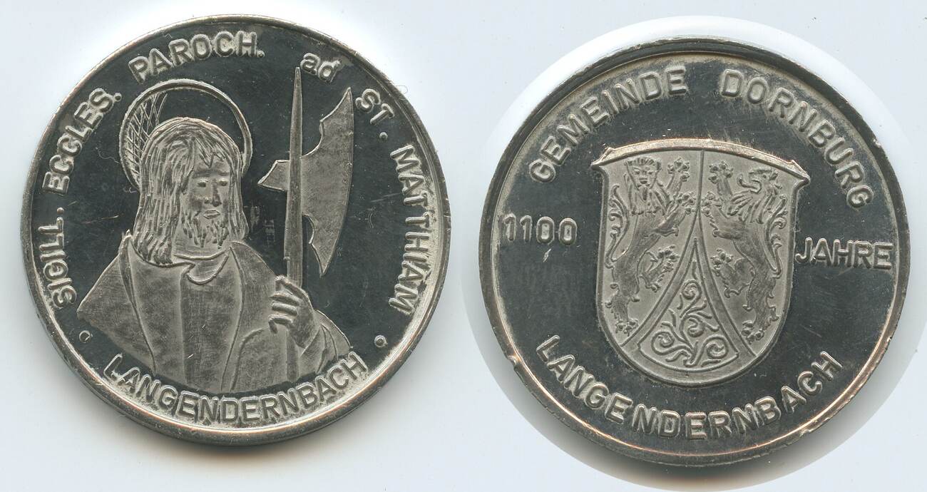 Deutschland Bundesrepublik Hessen Medaille Nd G15302 Langendernbach