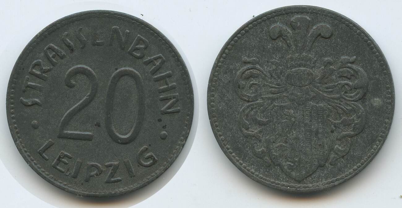 Deutsches Reich Pfennig Notgeld Strassenbahnmarke Nd G