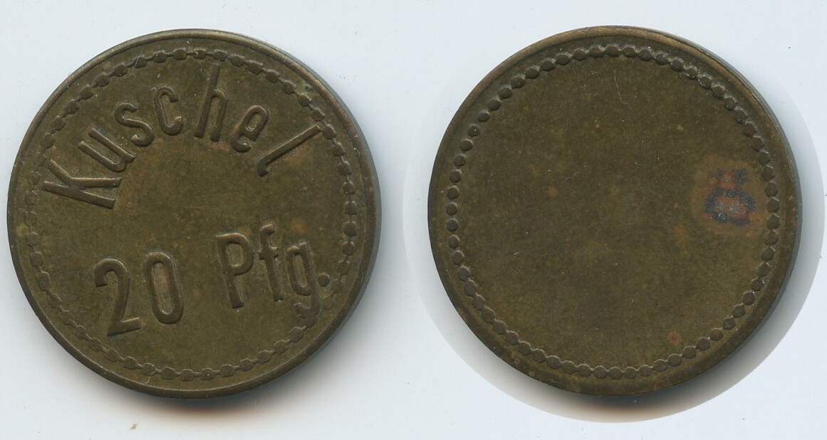 Deutsches Reich Wertmarke Pfennig Jeton Token Nd G Kuschel