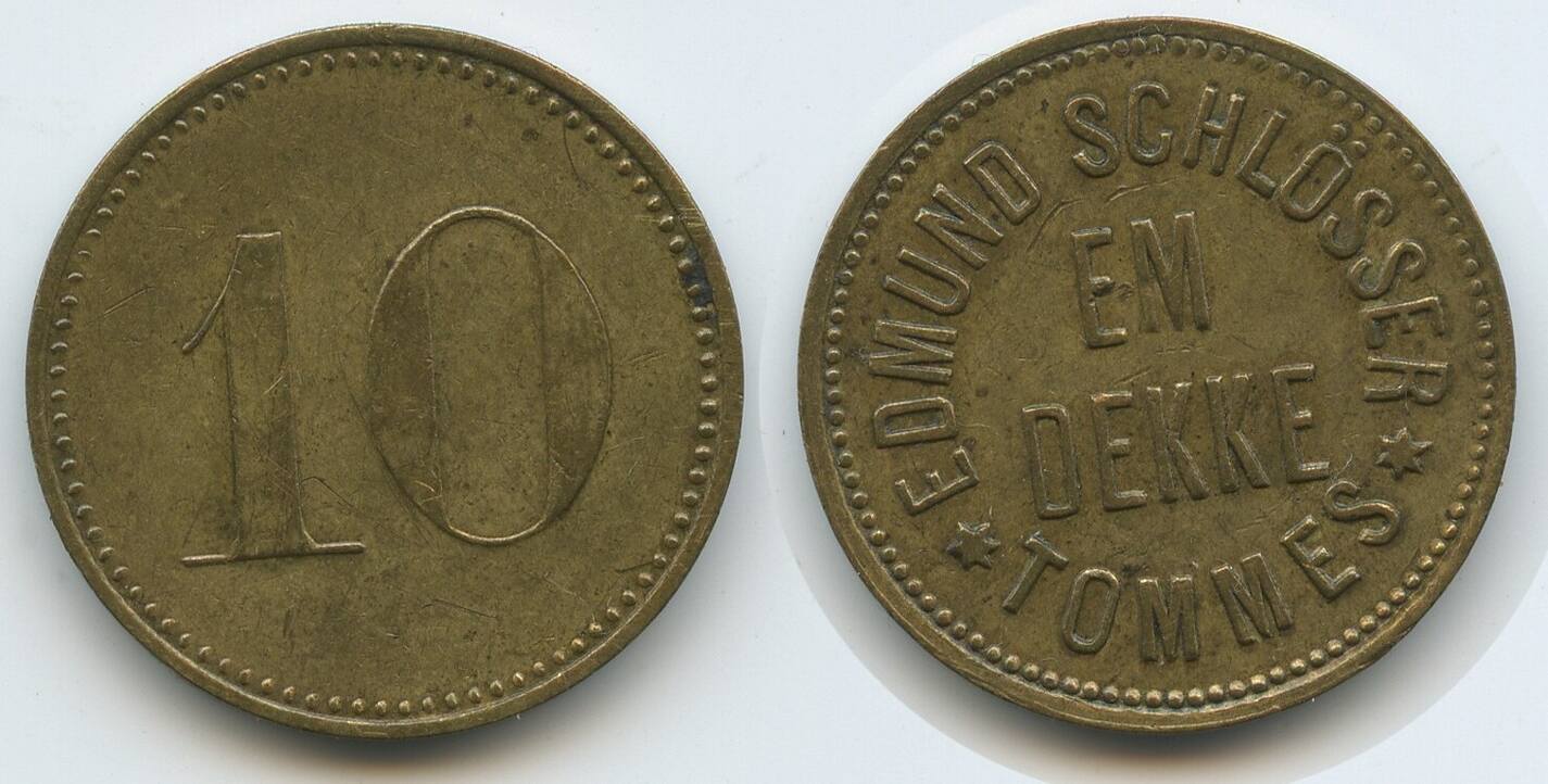 Deutschland K Ln Wertmarke Pfennig Jeton Token Nd G Em Dekke