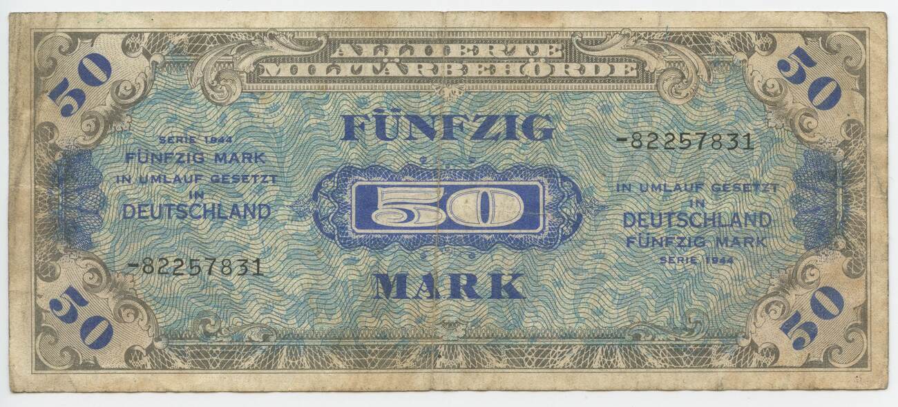 Deutschland Allierte Milit Rbeh Rde Mark Banknote Gb