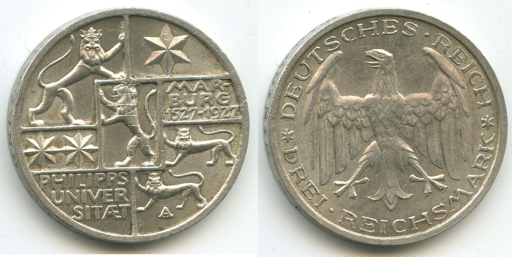 Deutsches Reich Weimar Reichsmark A Berlin S Philipps