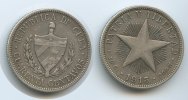 Kuba 40 Centavos M#3083 - Kuba 40 Centavos 1915 Silber