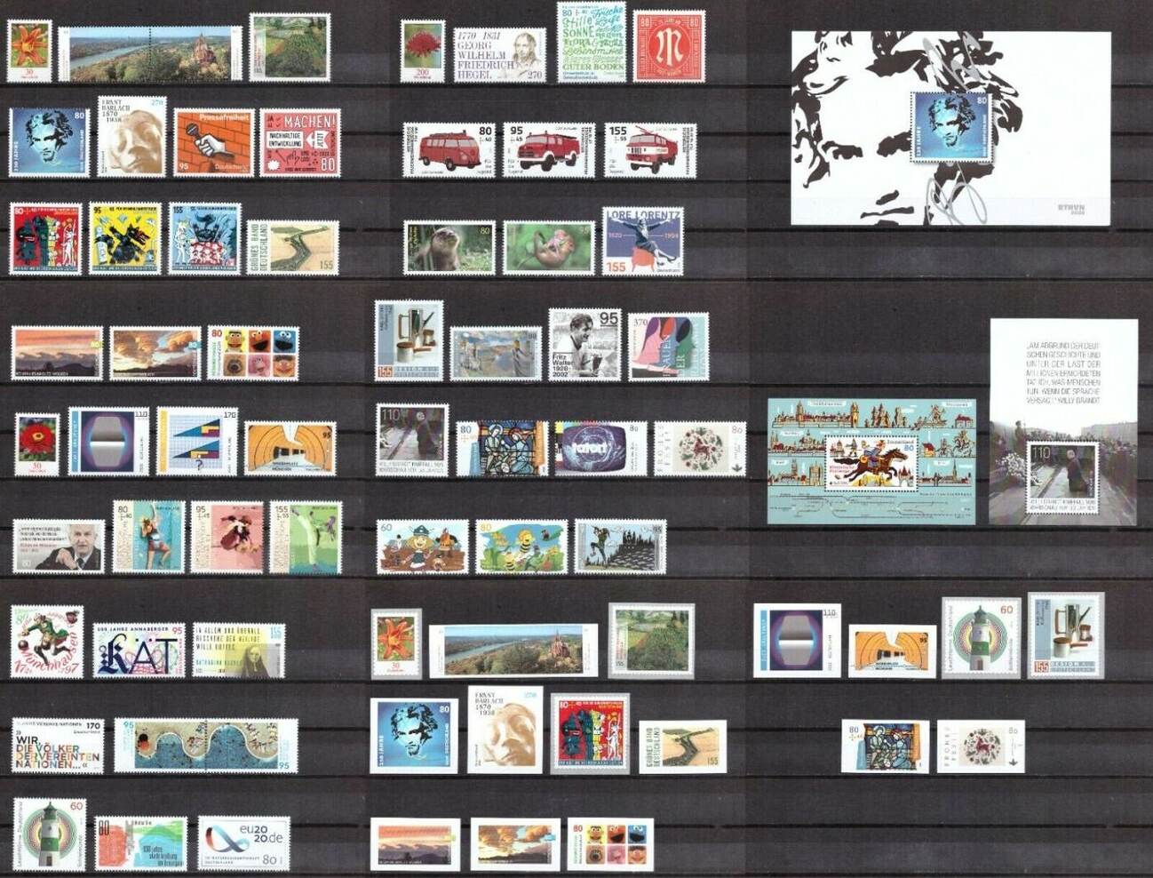 Bund Brd Deutschland Briefmarken Jahrgang Postfrisch Komplett Ma