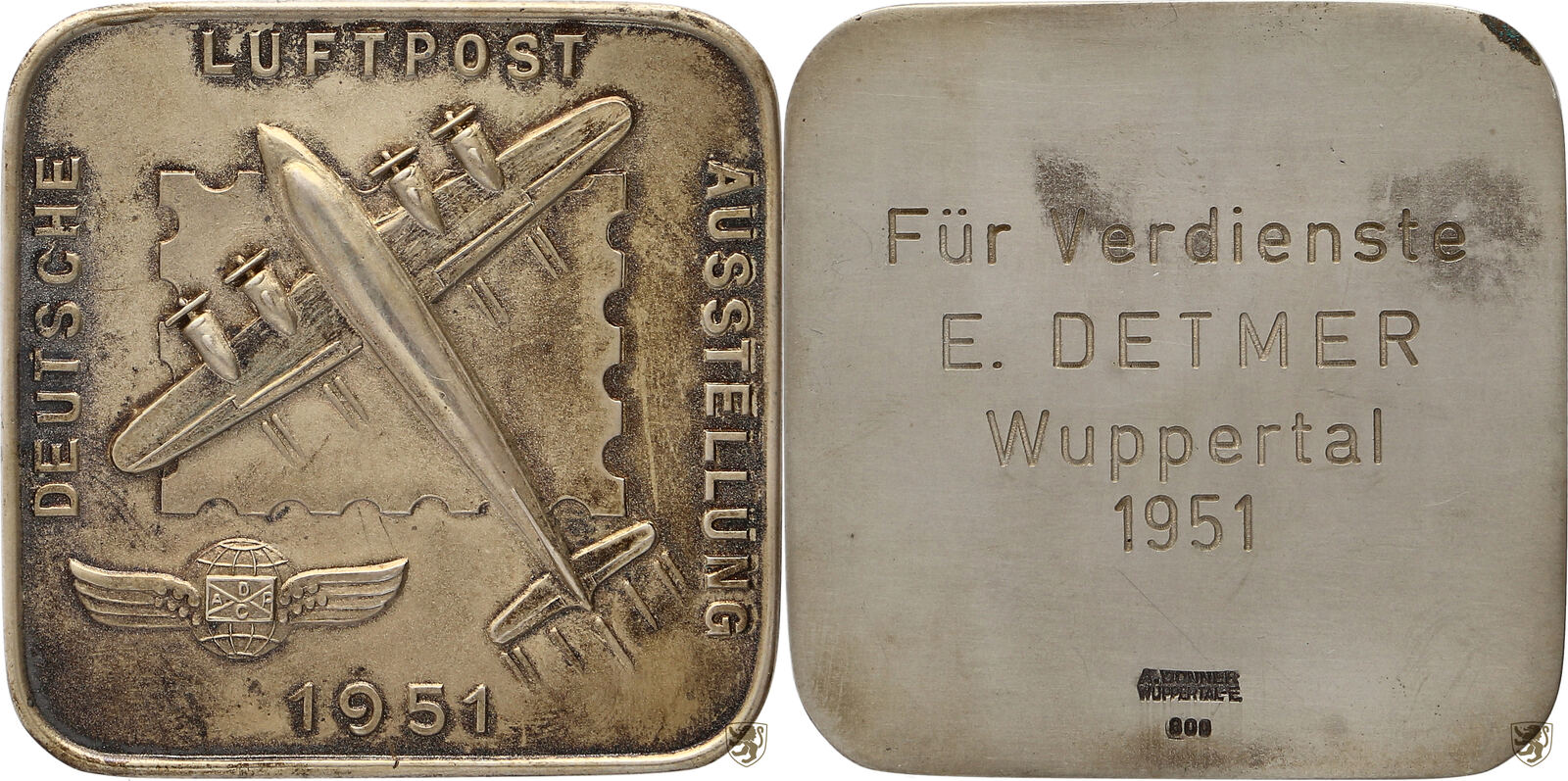 Bundesrepublik Deutschland Plakette Deutsche Luftpostausstellung