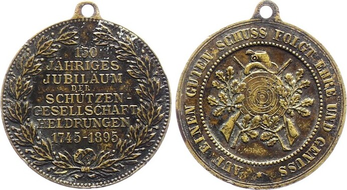 An Der Schm Cke Stadt Heldrungen Th Ringen Bronzemedaille