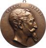 Personenmedaillen Einseitige Bronzegussmedaille Vernet, Horace Emile Jean *1780 Paris, +1863 Paris, französischer Historien- und
