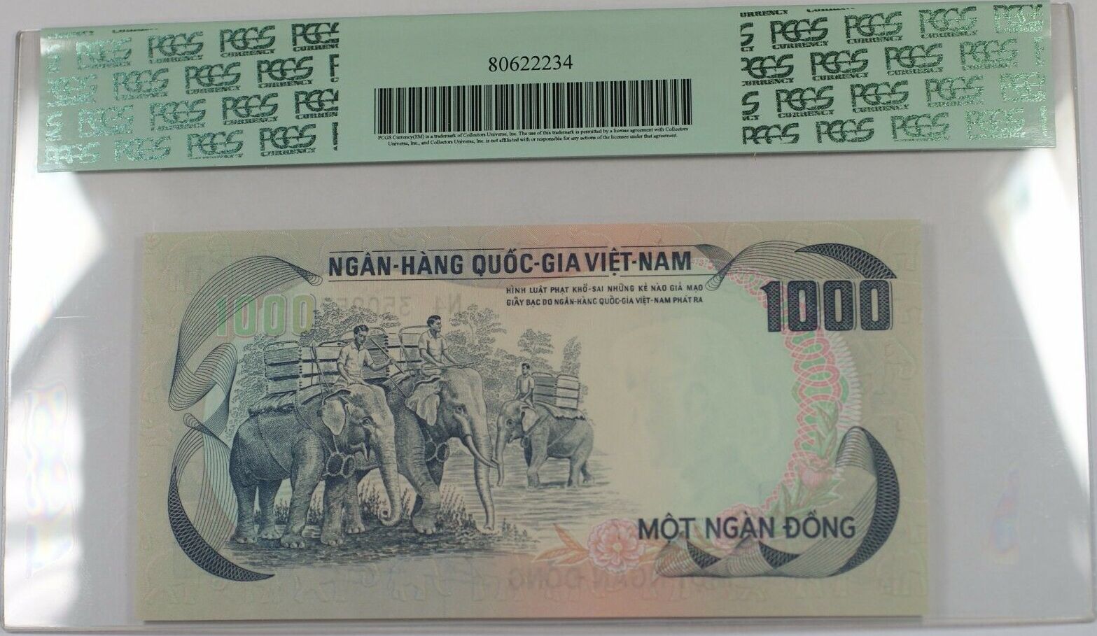 Banknoten South Viet Nam National Bank Dong Note Scwpm A