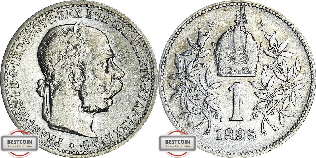 Sterreich Krone Km Gepr Gt Unter Franz Josef I Ss Ma