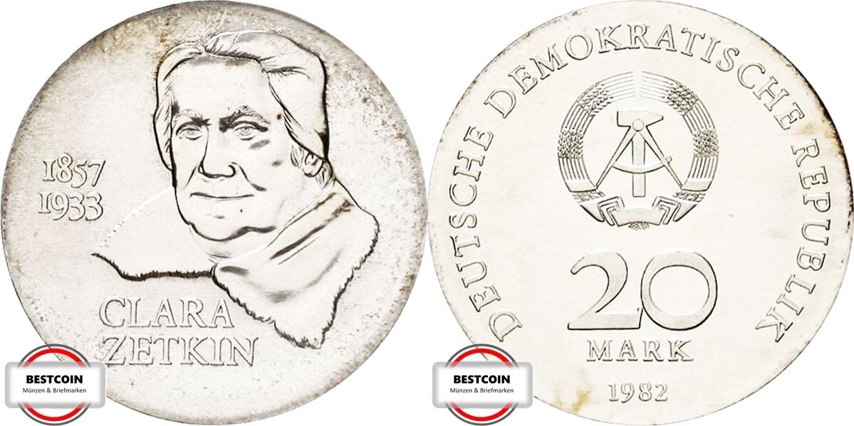 Ddr Mark J Clara Zetkin Sonderposten Unc Ma Shops