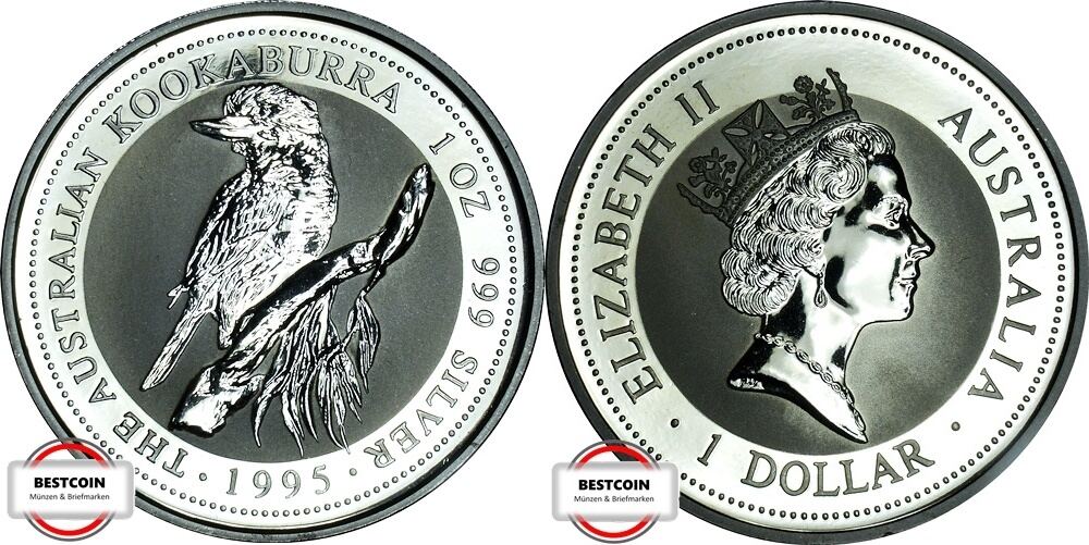 AUSTRALIEN 1 Dollar 1995 Kookaburra ST BU MA Shops