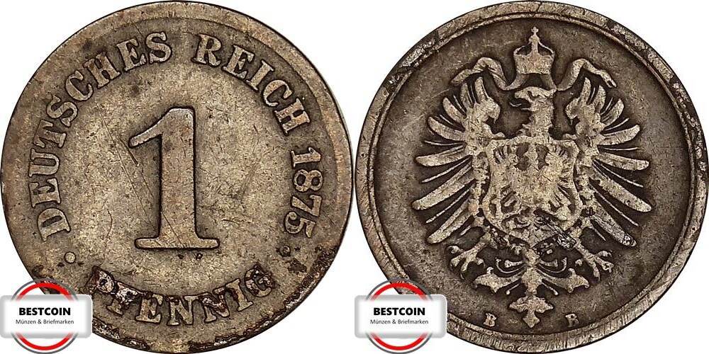 Pfennig B J Kursm Nze Aus Dem Kaiserreich Ss Ma Shops